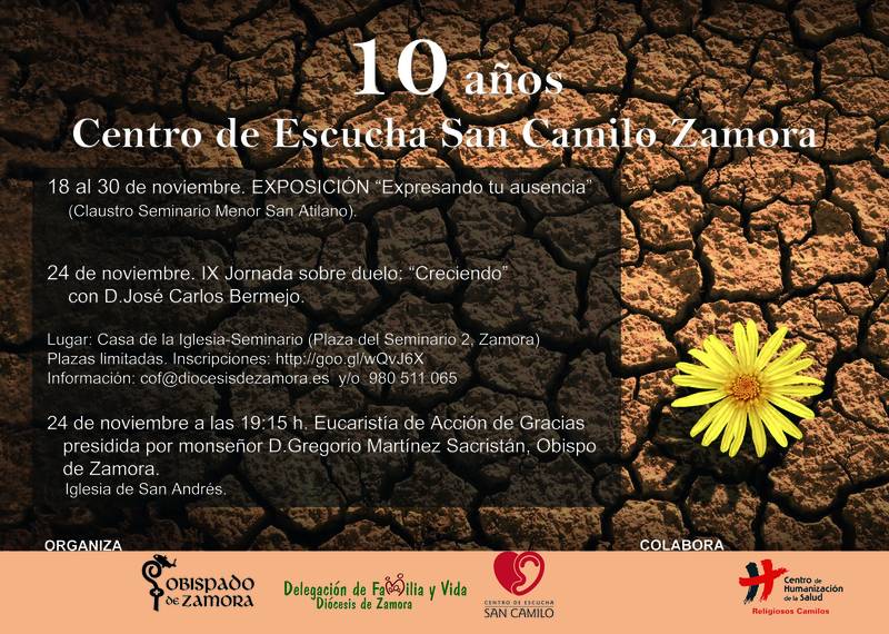 Bermejo participa en la celebración del décimo aniversario del Centro Escucha San Camilo de Zamora.