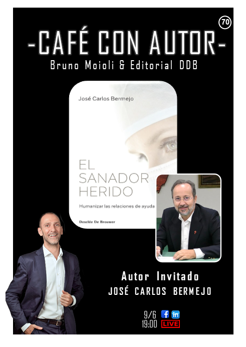 Bermejo en Café con Autor con Bruno Moioli