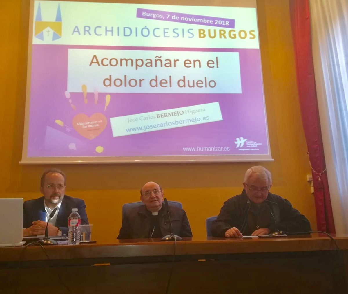 Arzobispo Fidel Herráez y José Carlos Bermejo en Burgos