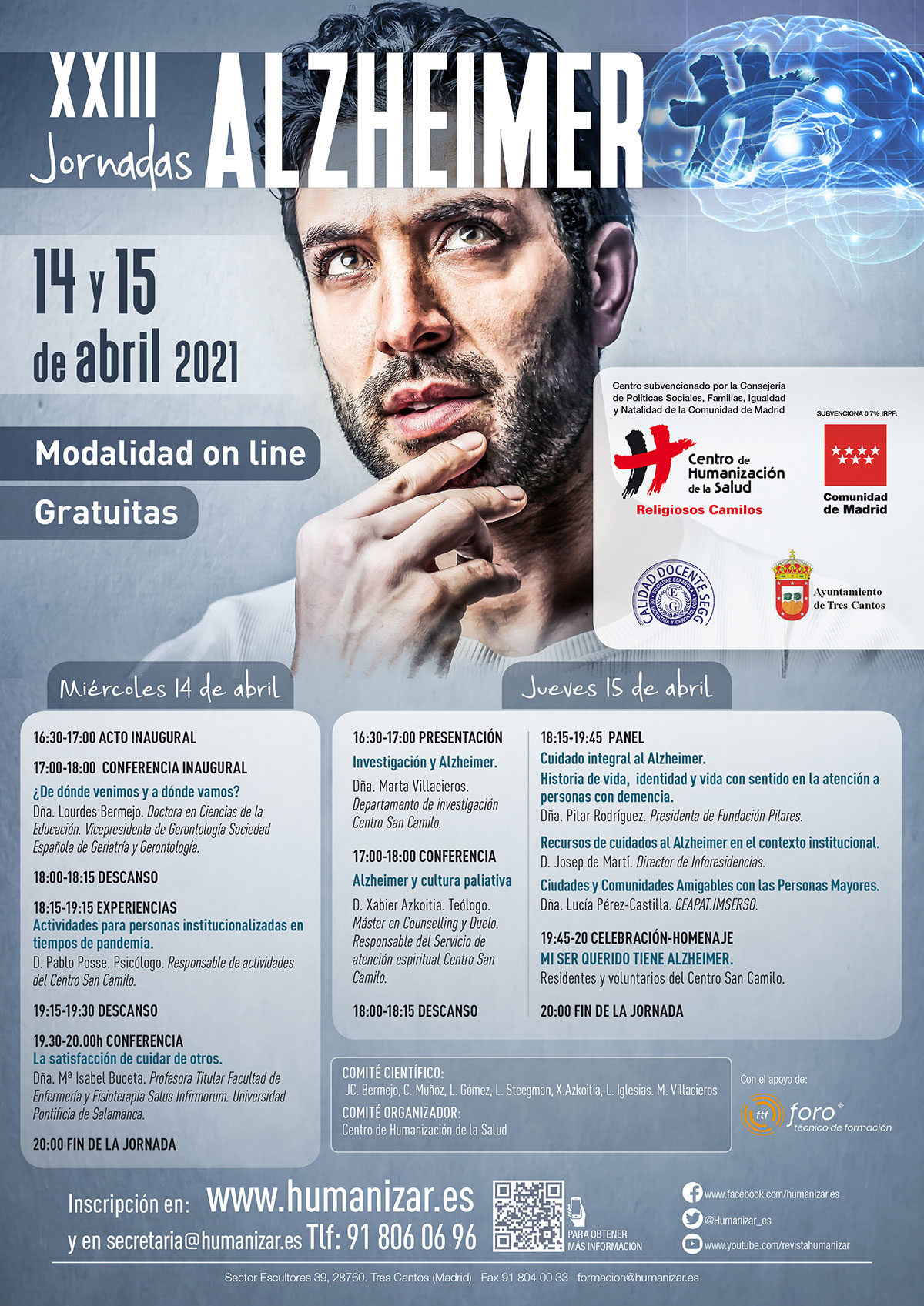 Próximas Jornadas Centro de Humanización.