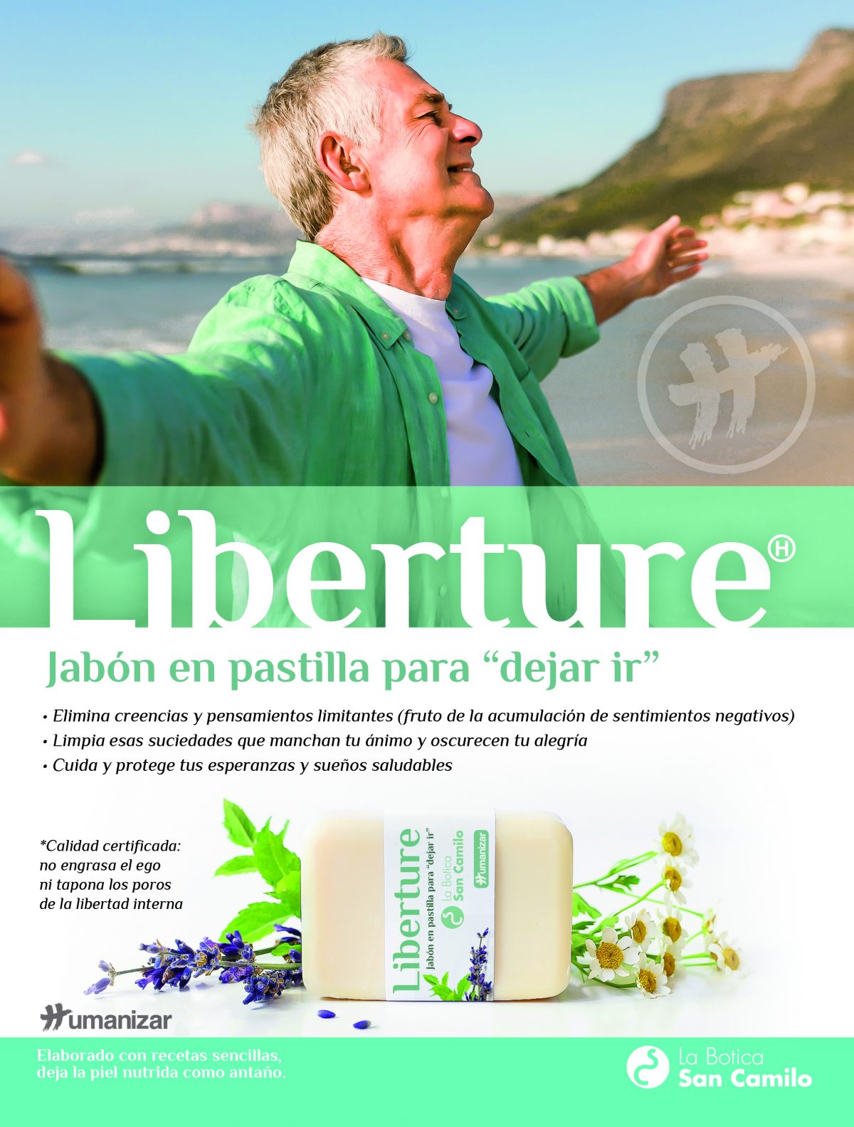 «Liberture». Jabón en pastilla para dejar ir