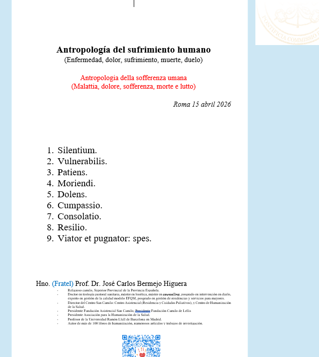 El sufrimiento: mirada antropológica